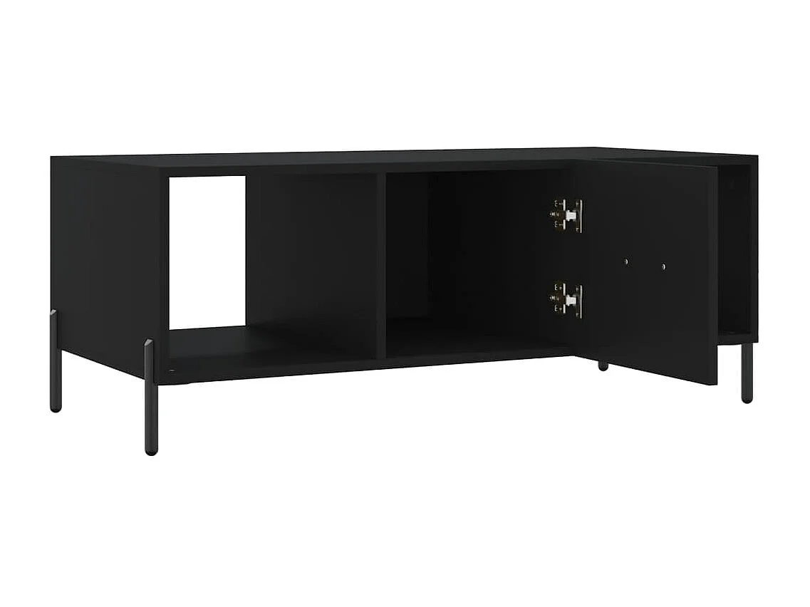 Table basse noir 102x50x40 cm bois d'ingénierie