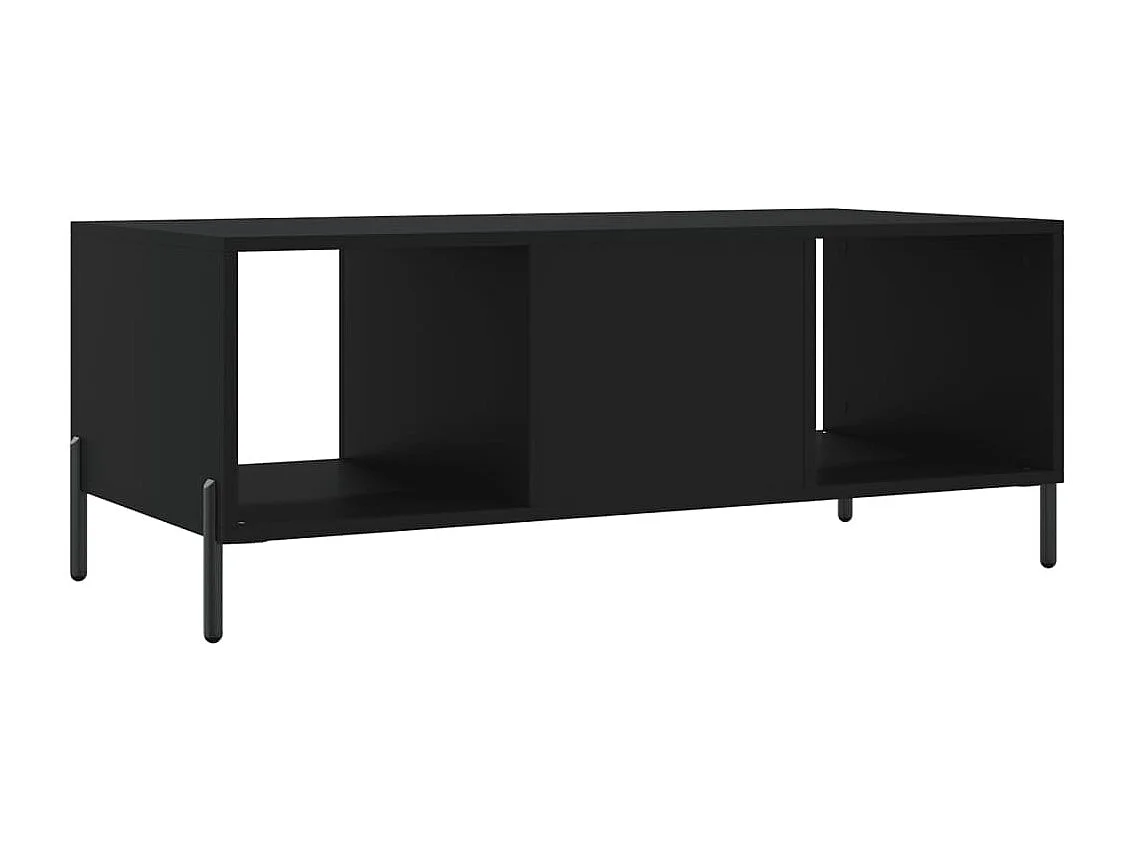 Table basse noir 102x50x40 cm bois d'ingénierie