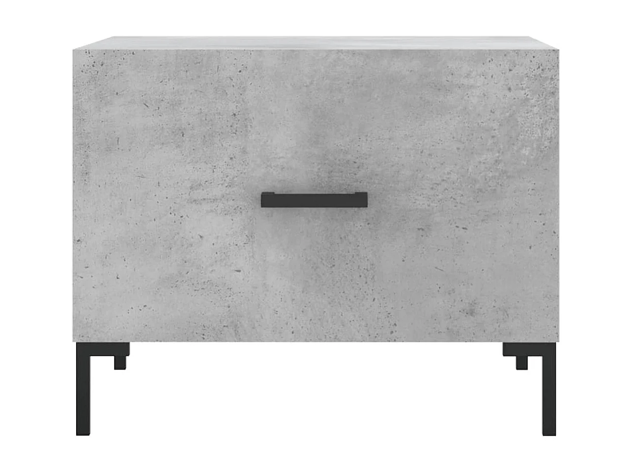 Table basse gris béton 50x50x40 cm bois d'ingénierie