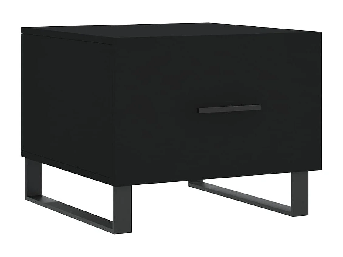 Salontafel 50x50x40 cm bewerkt hout zwart