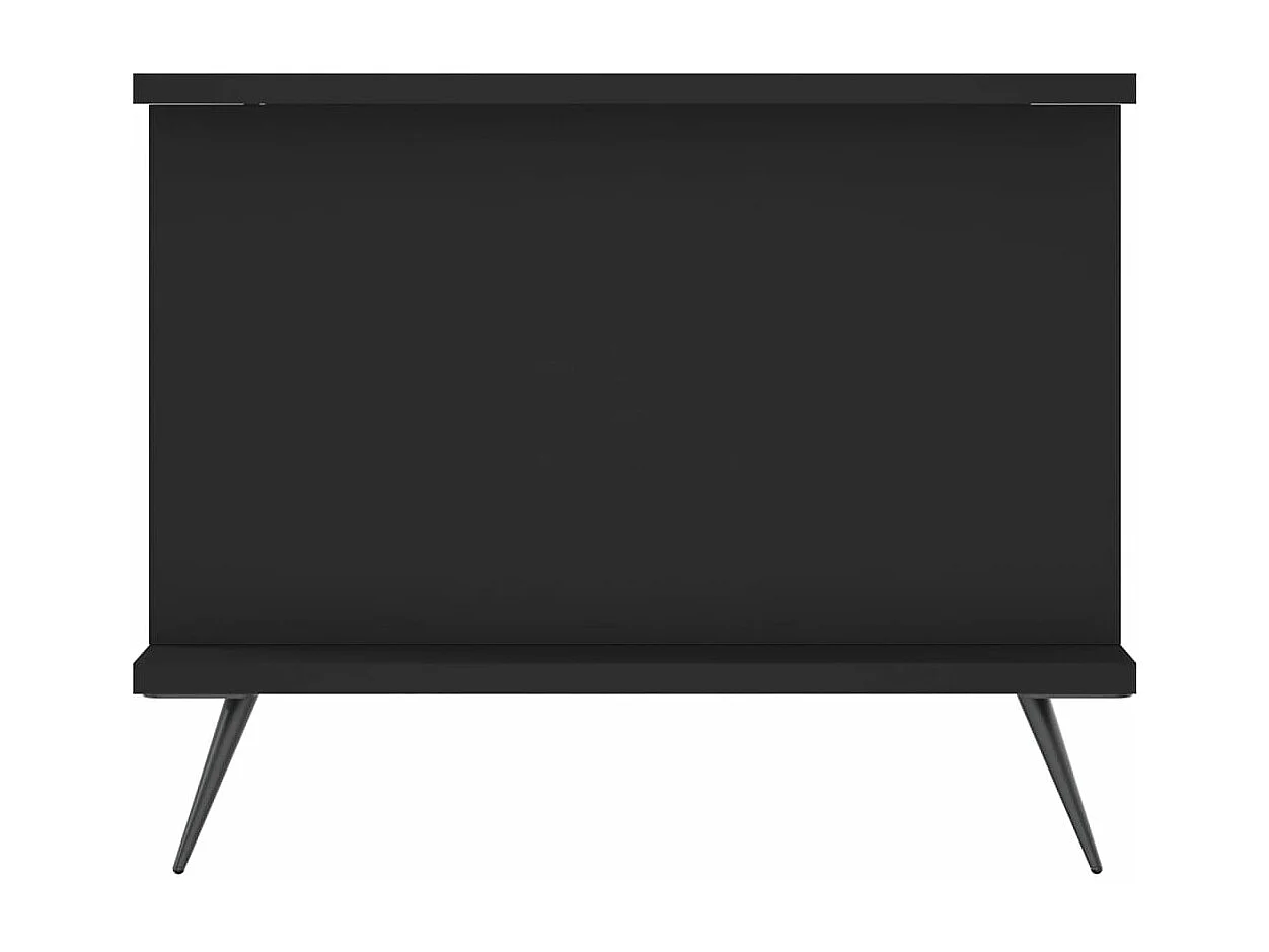 Table basse noir 90x50x40 cm bois d'ingénierie