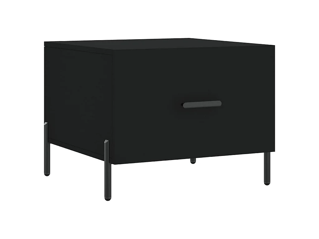 Table basse Noir 50x50x40 cm Bois d'ingénierie