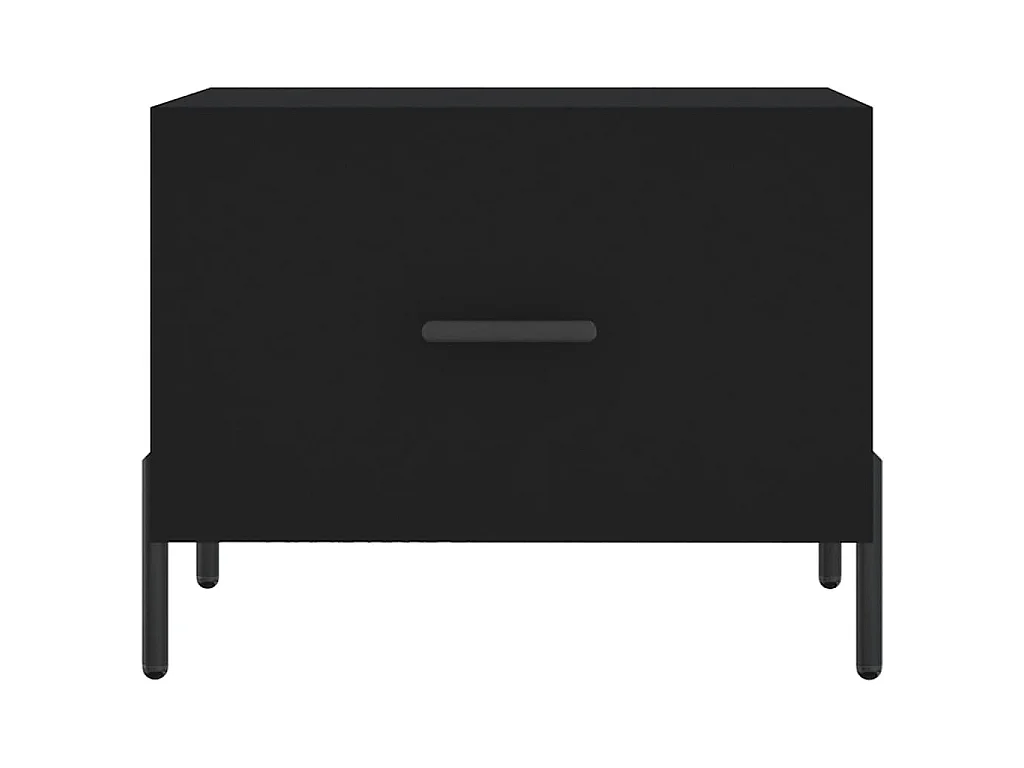 Table basse Noir 50x50x40 cm Bois d'ingénierie