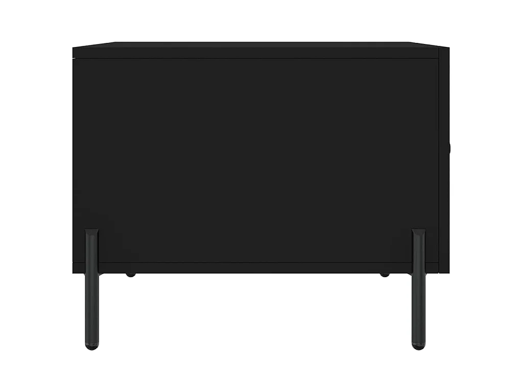 Table basse Noir 50x50x40 cm Bois d'ingénierie