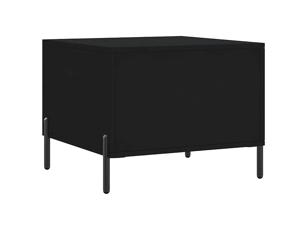 Table basse Noir 50x50x40 cm Bois d'ingénierie