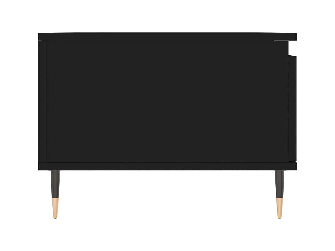 Table basse Noir 90x50x36,5 cm Bois d'ingénierie