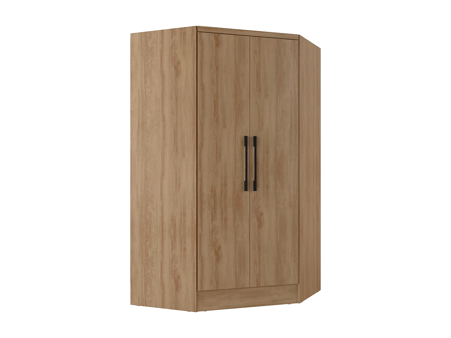 Armoire d'angle 2 portes - L101 cm - Coloris : Naturel - AURALI