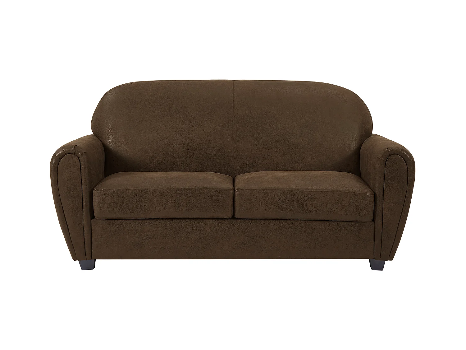 Driezitsbank en fauteuil van microvezel met verouderd leereffect VICTORY III