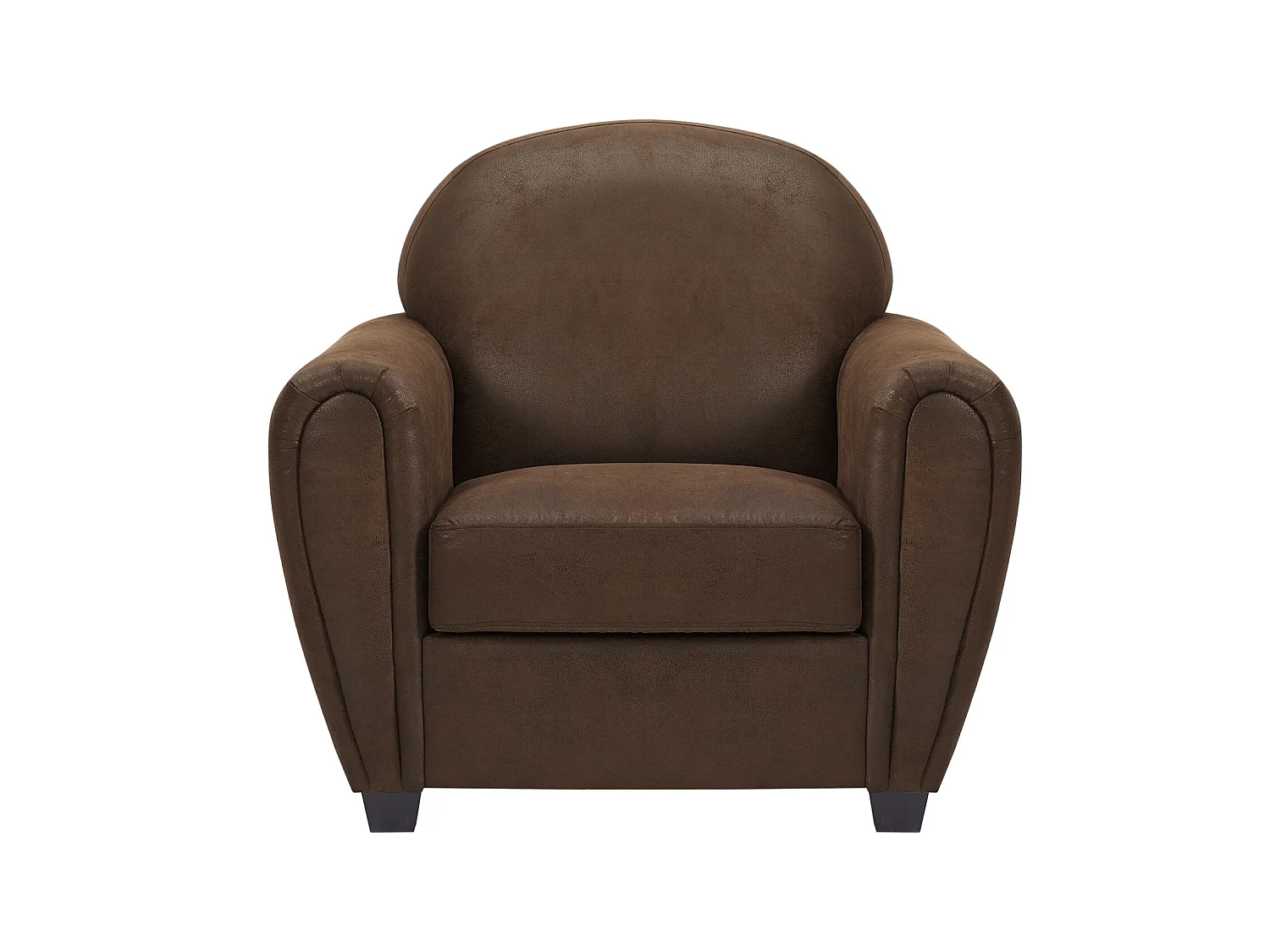 Canapé 3 places et un fauteuil en microfibre aspect cuir vieilli club VICTORY III