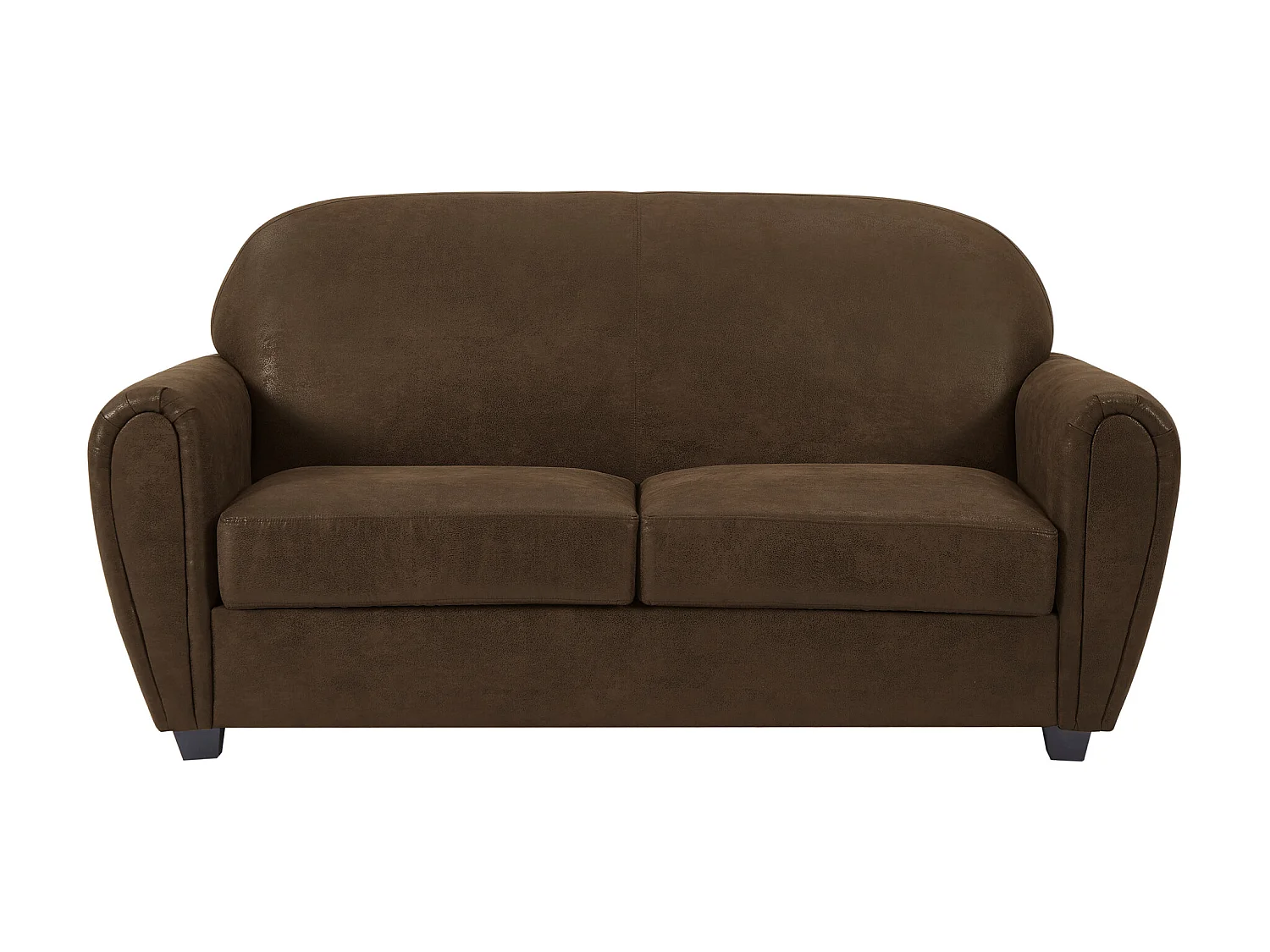 Canapé 3 places et un fauteuil en microfibre aspect cuir vieilli club VICTORY III