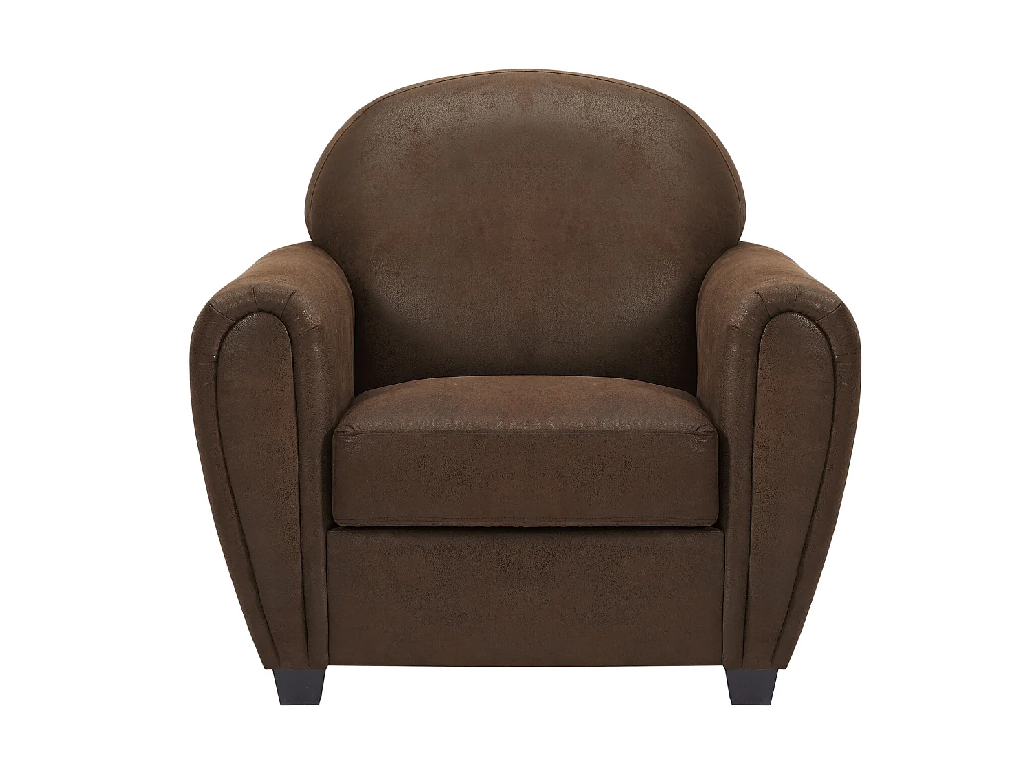 Canapé 3 places et un fauteuil en microfibre aspect cuir vieilli club VICTORY III