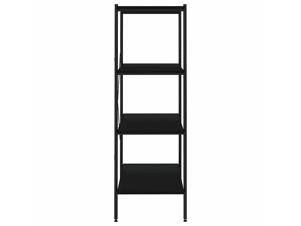 Étagère à 4 niveaux Noir 80x40x130 cm