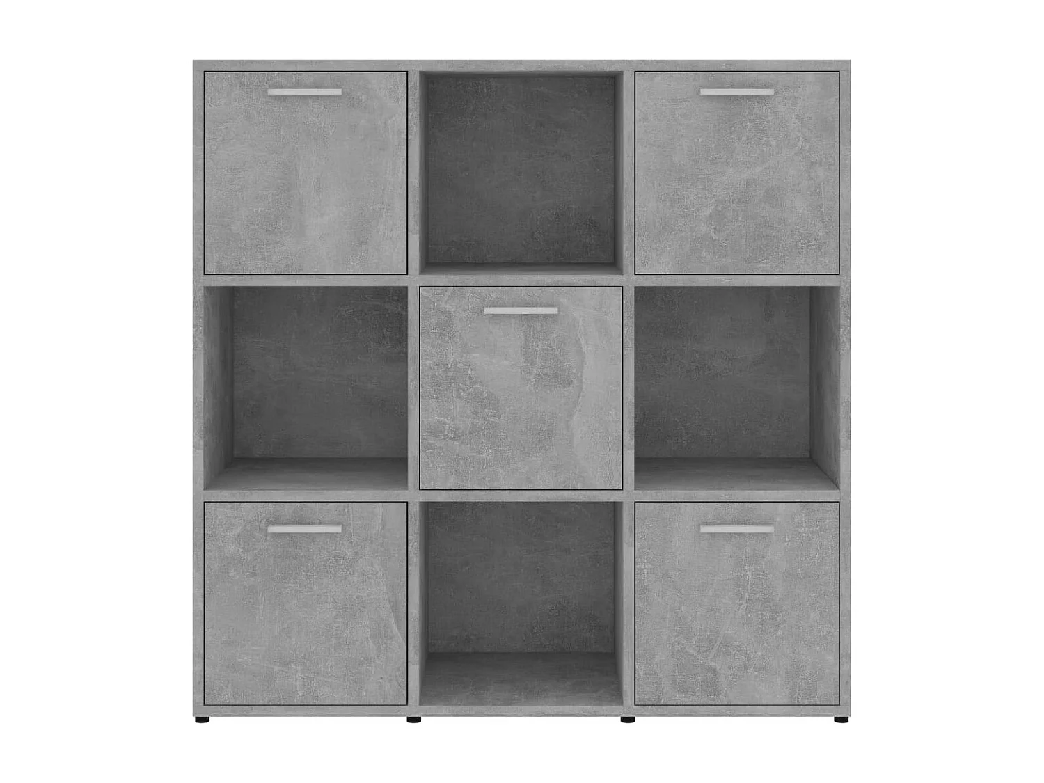 Bibliothèque Gris béton 90x30x90 cm Bois d’ingénierie