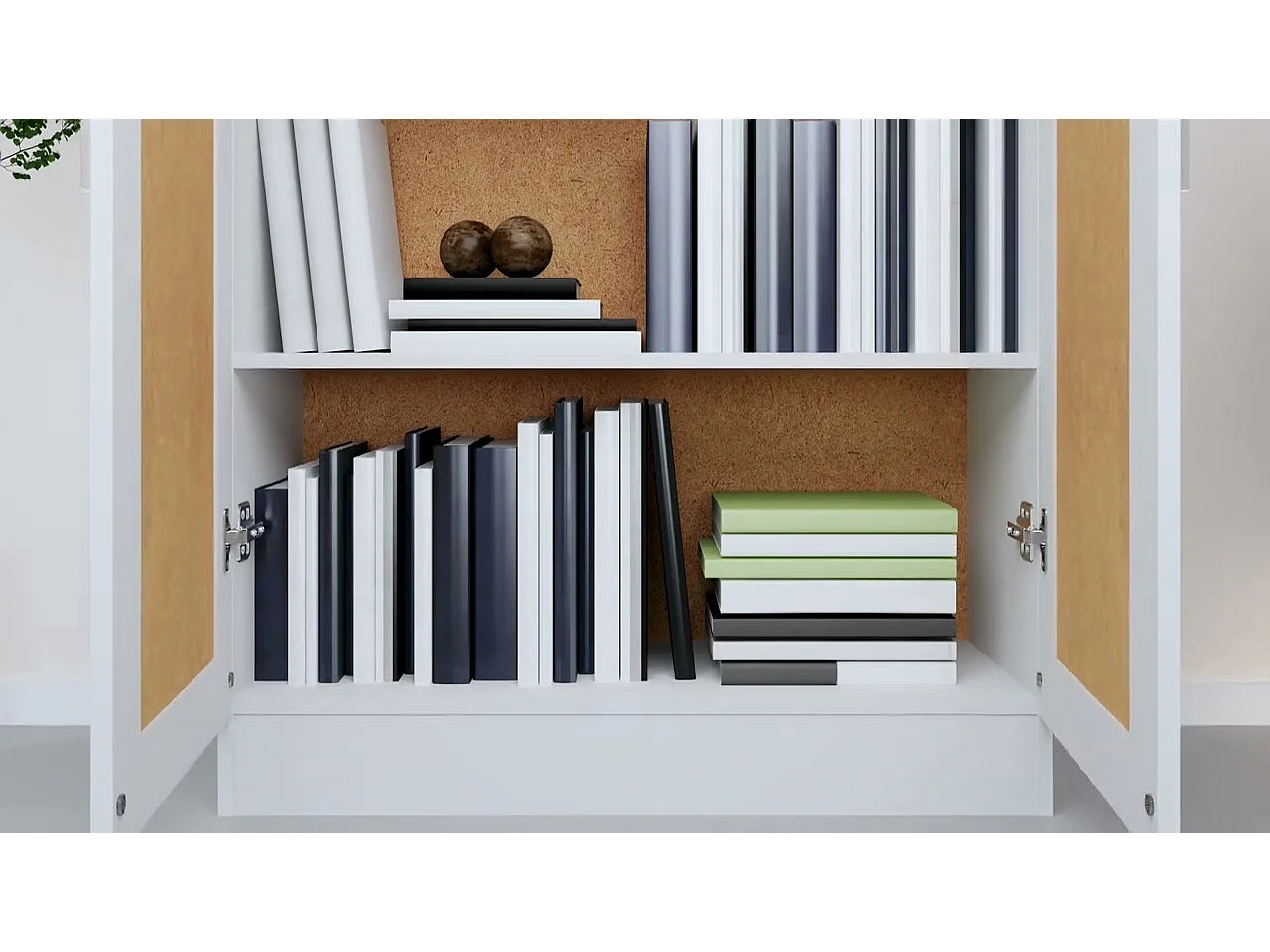 Bibliothèque Blanc 82,5x30,5x115 cm Bois d'ingénierie