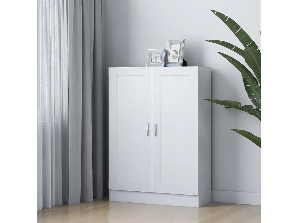 Libreria Bianca 82,5x30,5x115 cm in Legno Multistrato