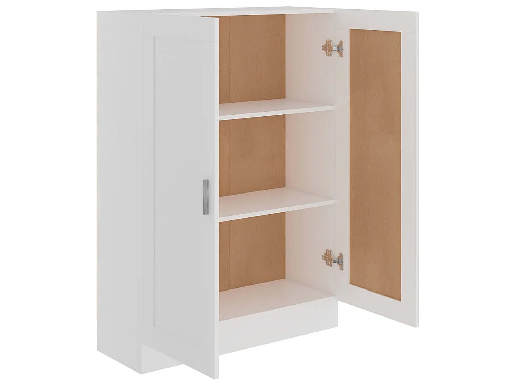 Libreria Bianca 82,5x30,5x115 cm in Legno Multistrato