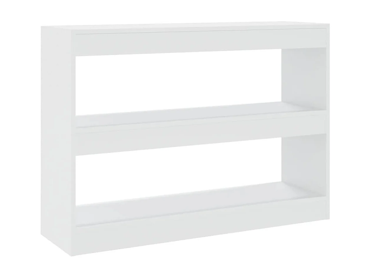 Boekenkast/kamerscherm 100x30x72 cm wit