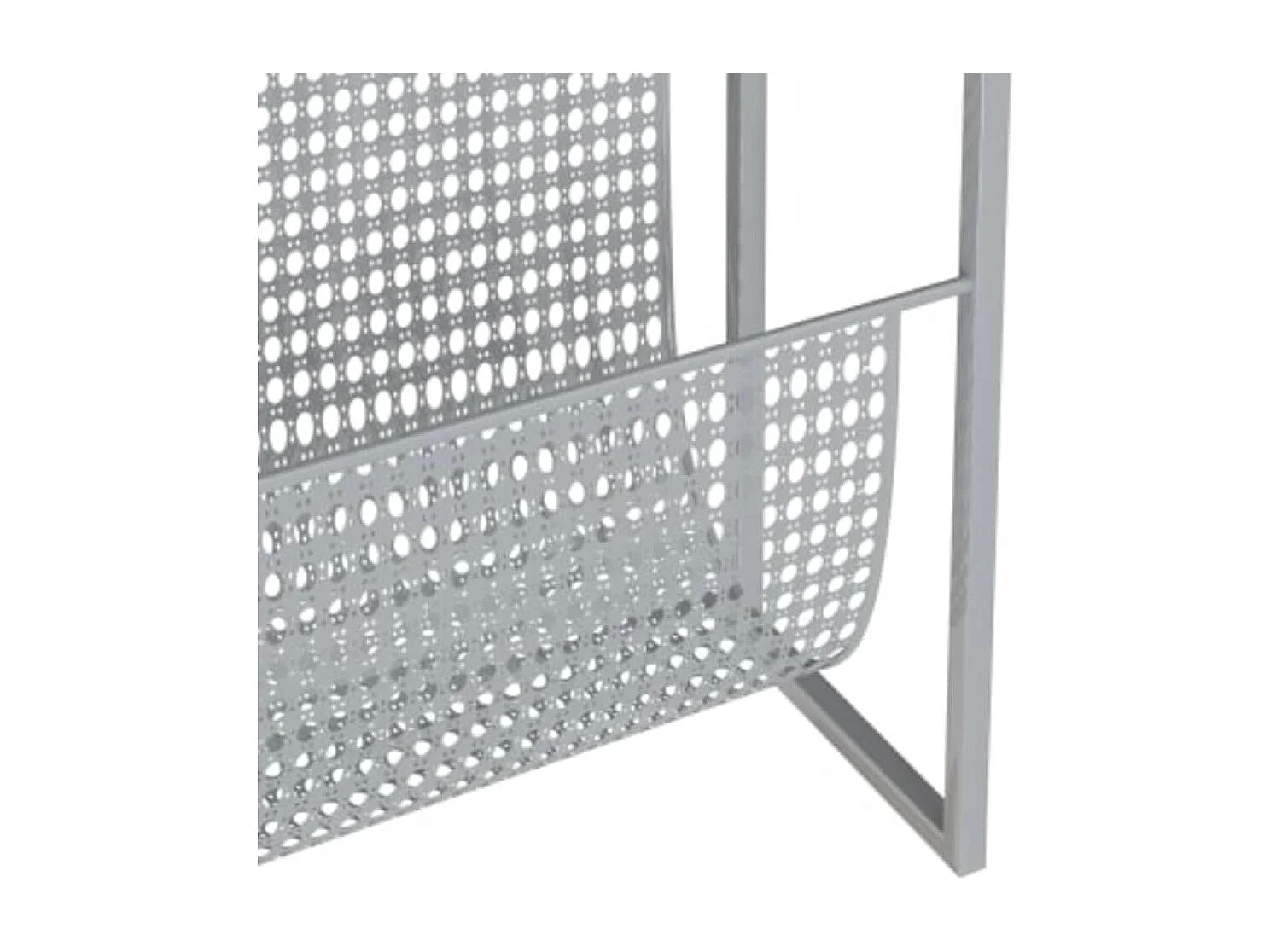 Porte-revue Argenté 35x15x45 cm Acier