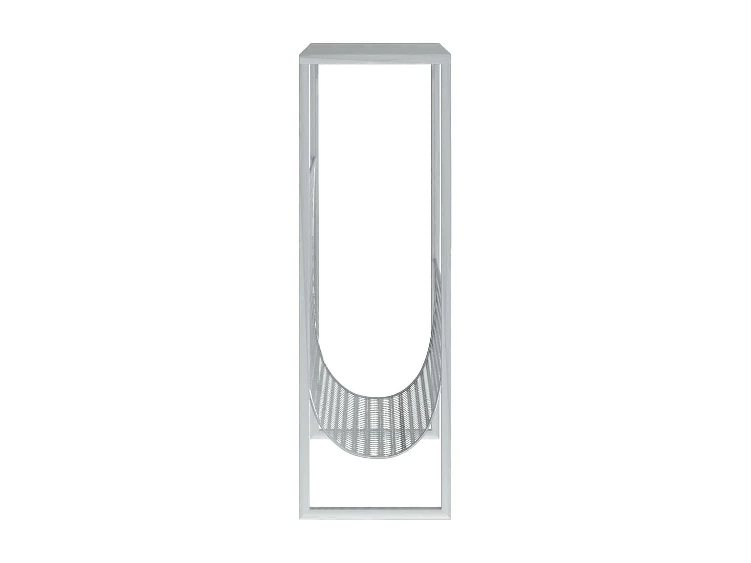 Porte-revue Argenté 35x15x45 cm Acier