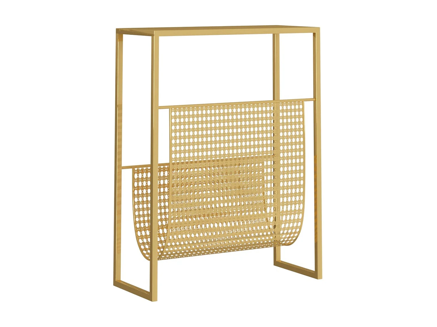 Portariviste Oro 35x15x45 cm in Acciaio