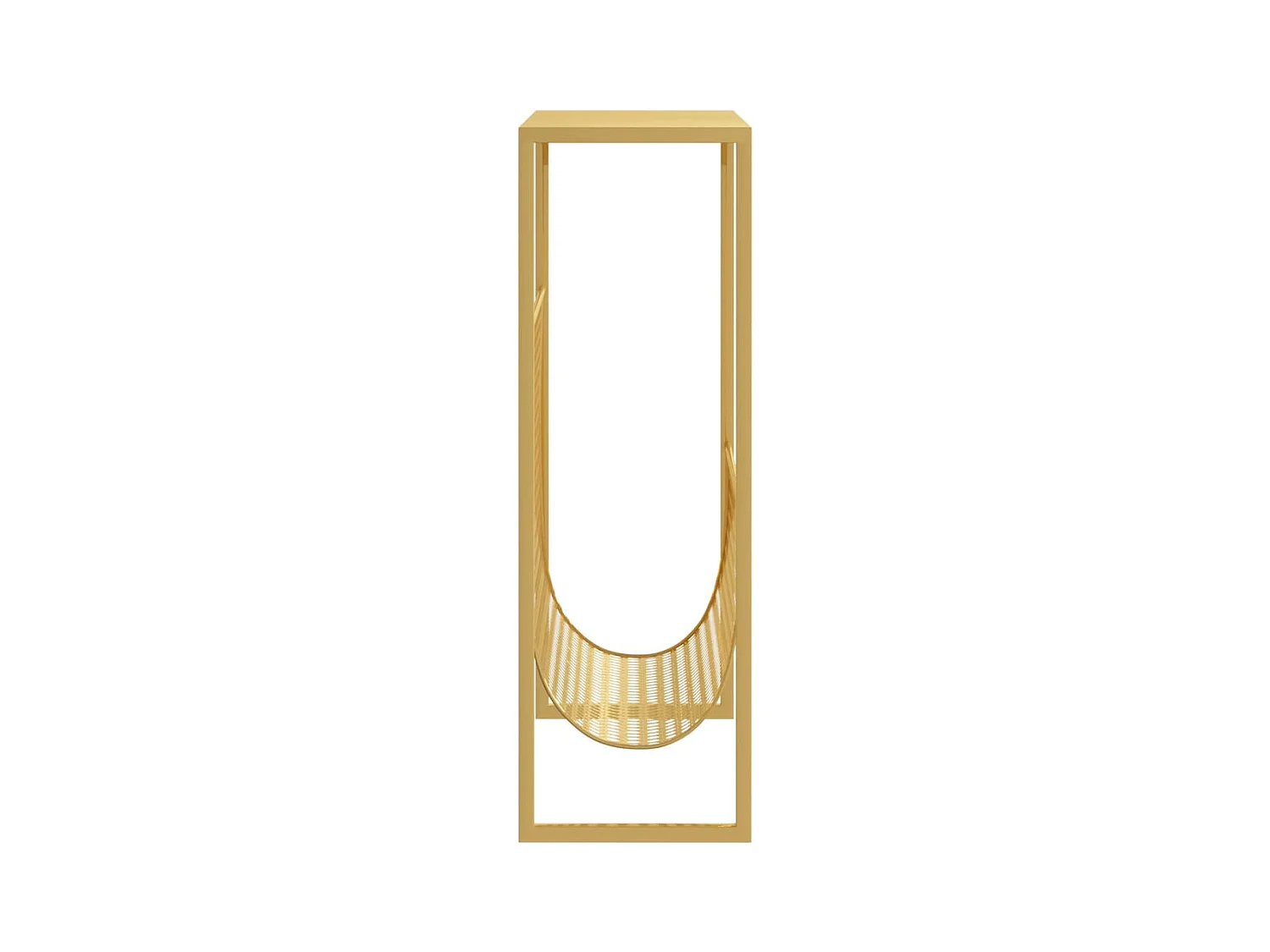 Revistero de acero dorado 35x15x45 cm