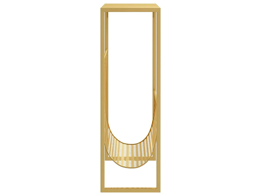 Suporte de revistas 35x15x45 cm aço dourado