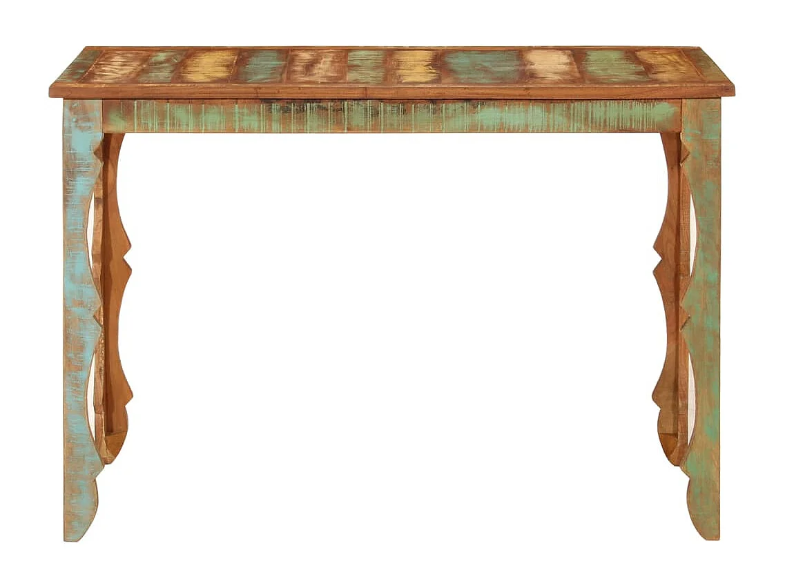 Table à manger 110x52x76 cm bois massif de récupération