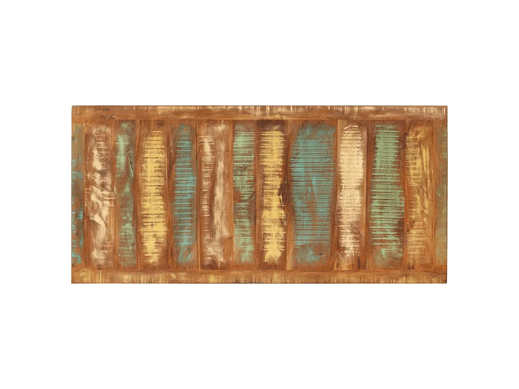 Table à manger 110x52x76 cm bois massif de récupération