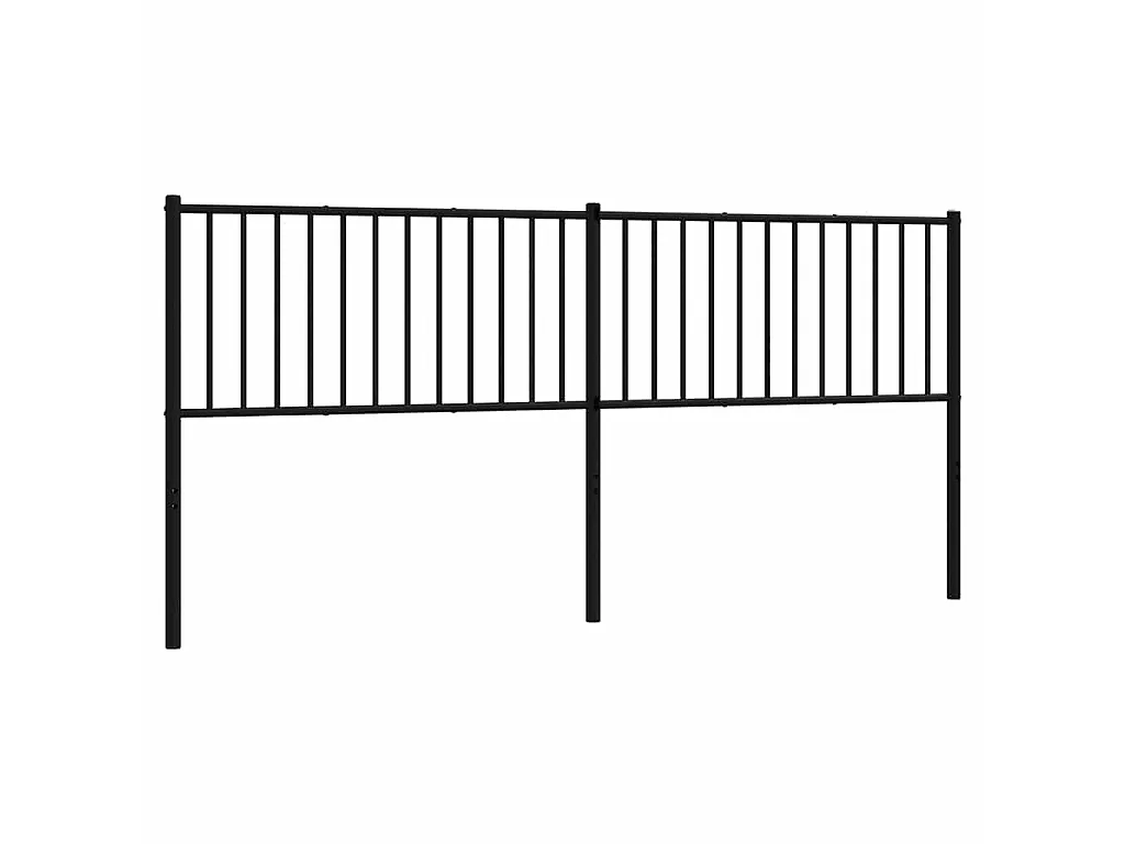 Tête de lit de remplacement métal noir 193 cm