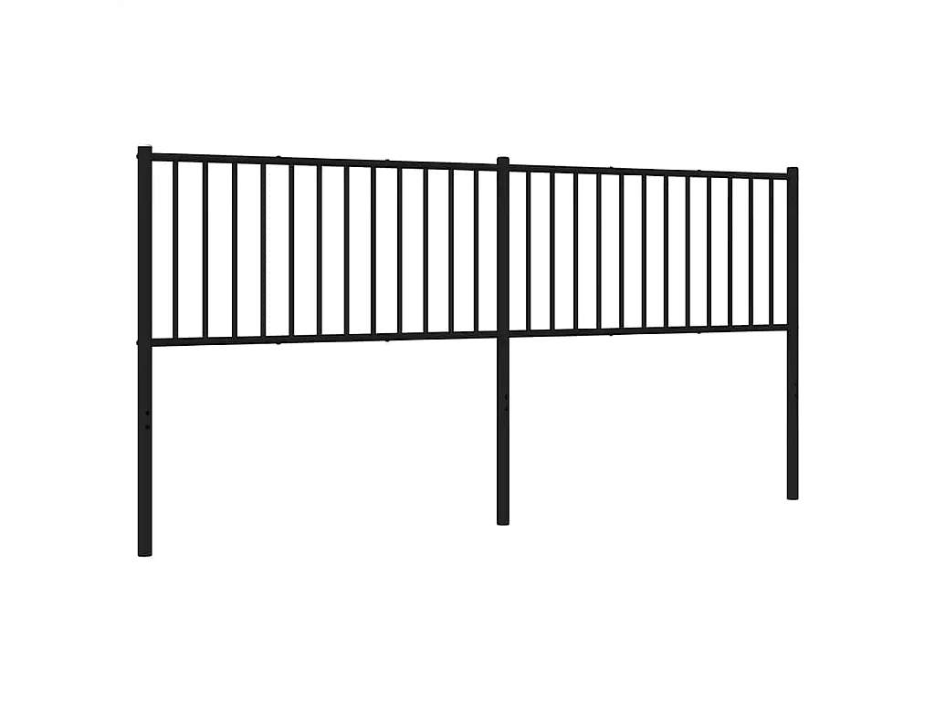 Ersatz-Kopfteil Metall Schwarz 193 cm