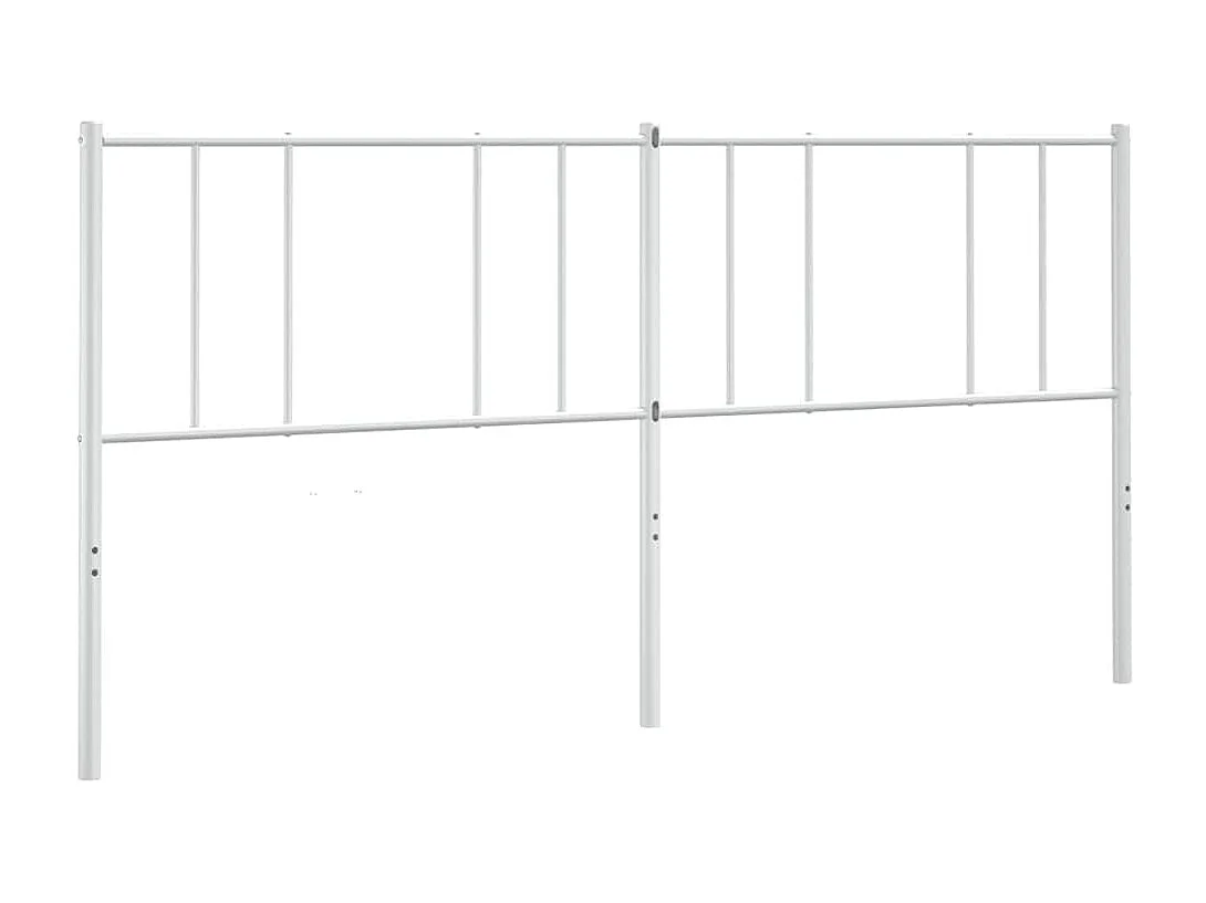 Tête de lit métal blanc 180 cm