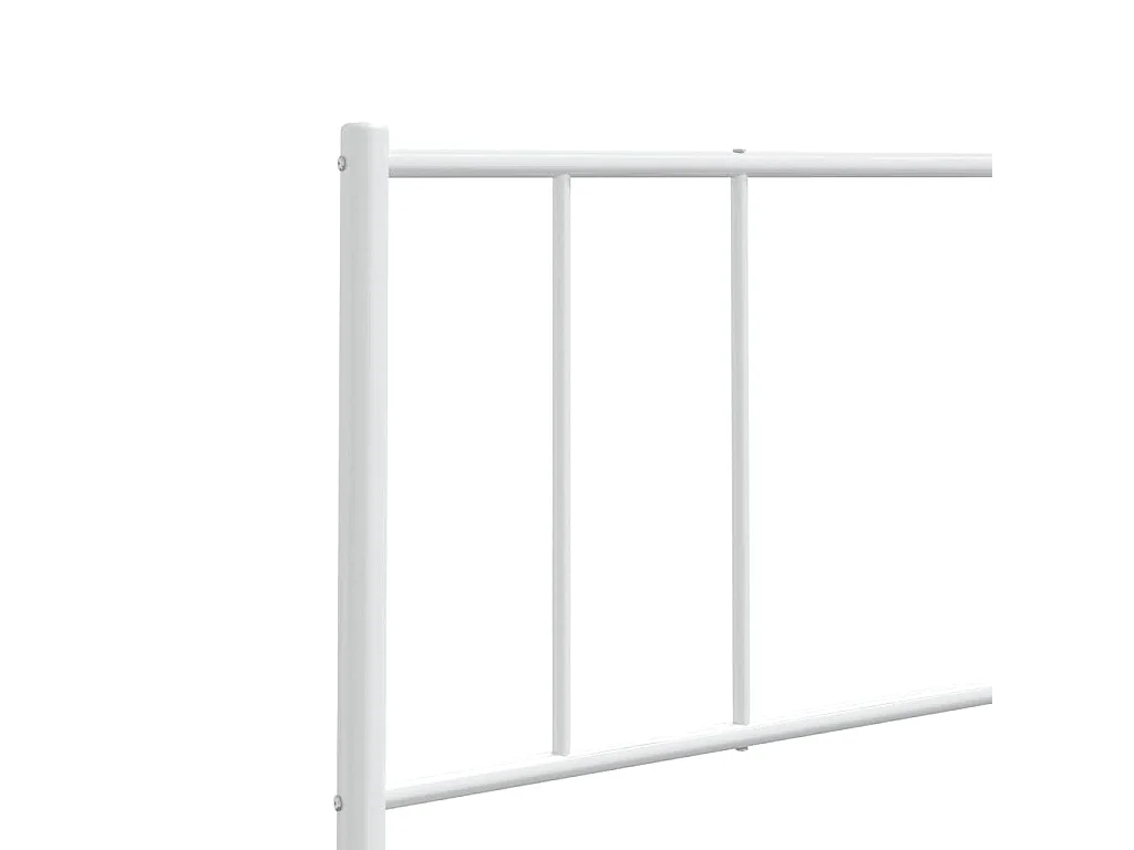 Tête de lit de remplacement métal blanc 180 cm