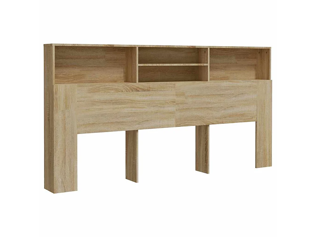 Hoofdbordkast 200x19x103,5 cm sonoma eikenkleurig