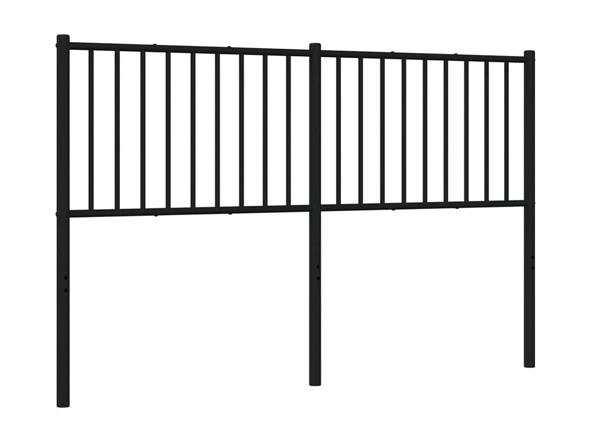 Kopfteil Metall Schwarz 160 cm