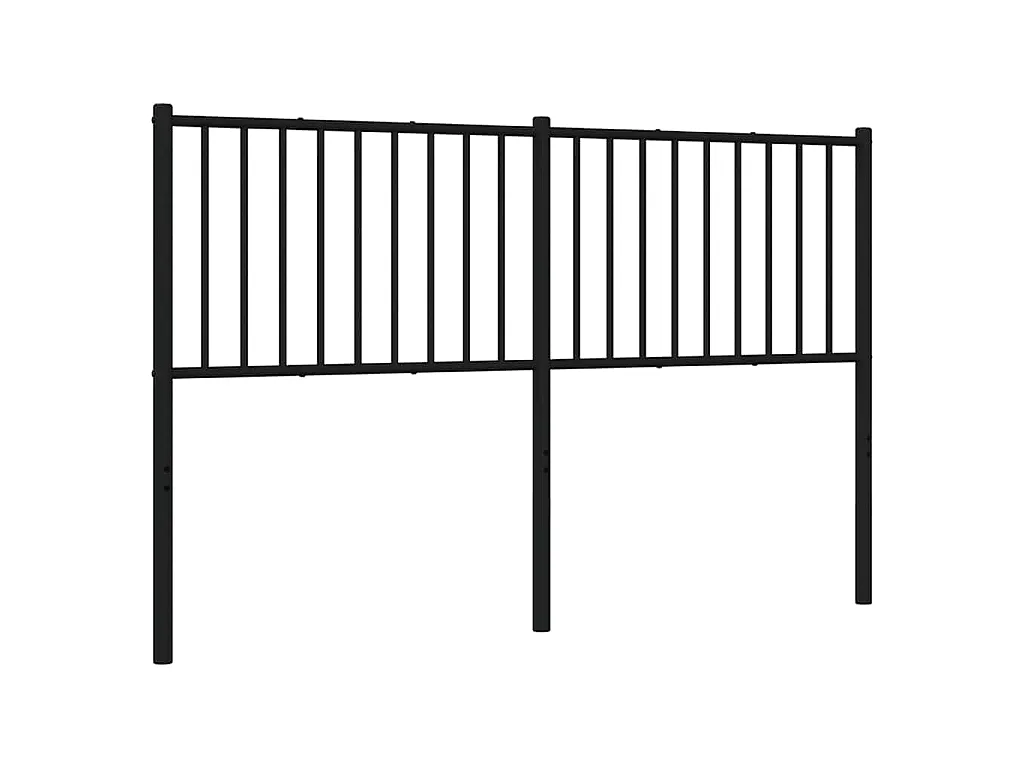 Ersatz-Kopfteil Metall Schwarz 160 cm