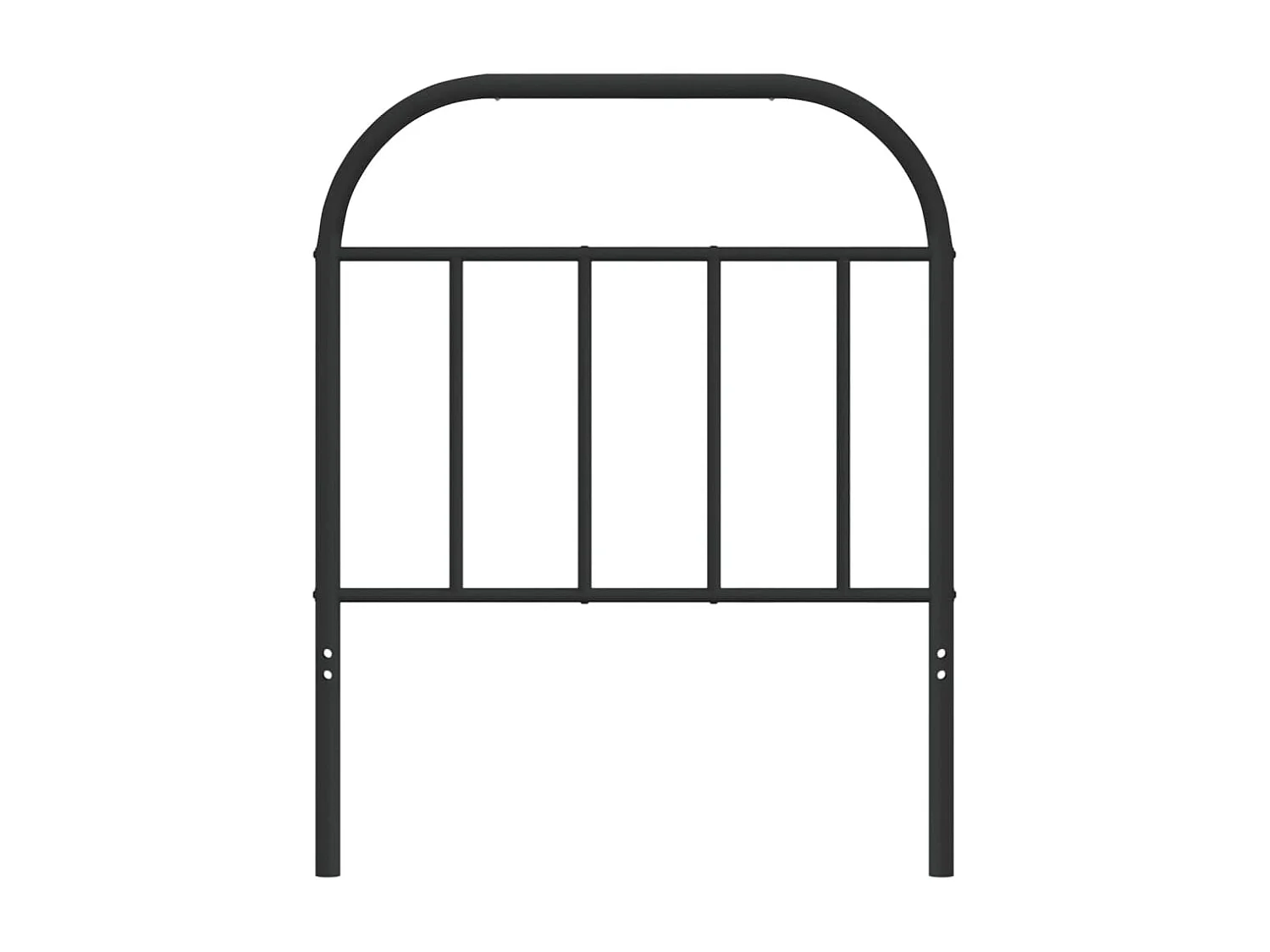 Cabeceira de cama 75 cm metal preto