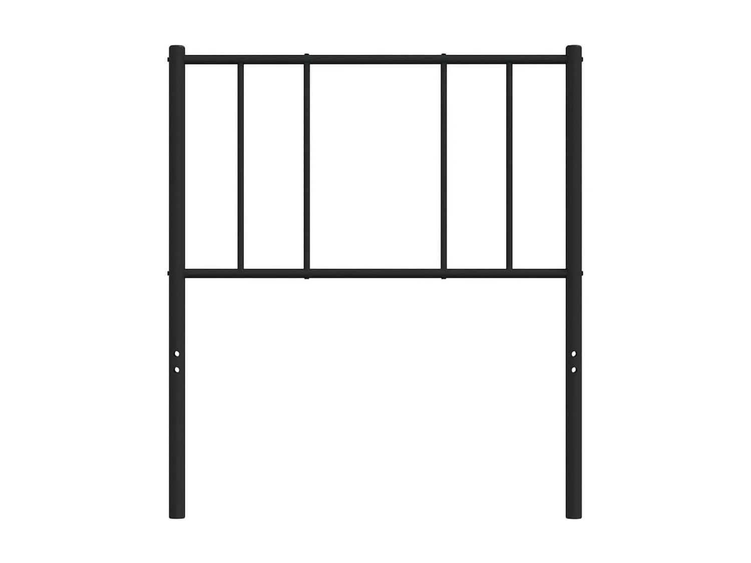 Kopfteil Metall Schwarz 75 cm