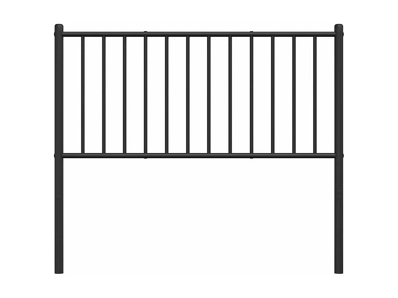 Kopfteil Metall Schwarz 100 cm