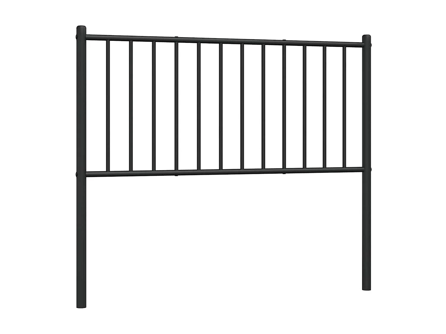 Tête de lit de remplacement métal noir 100 cm