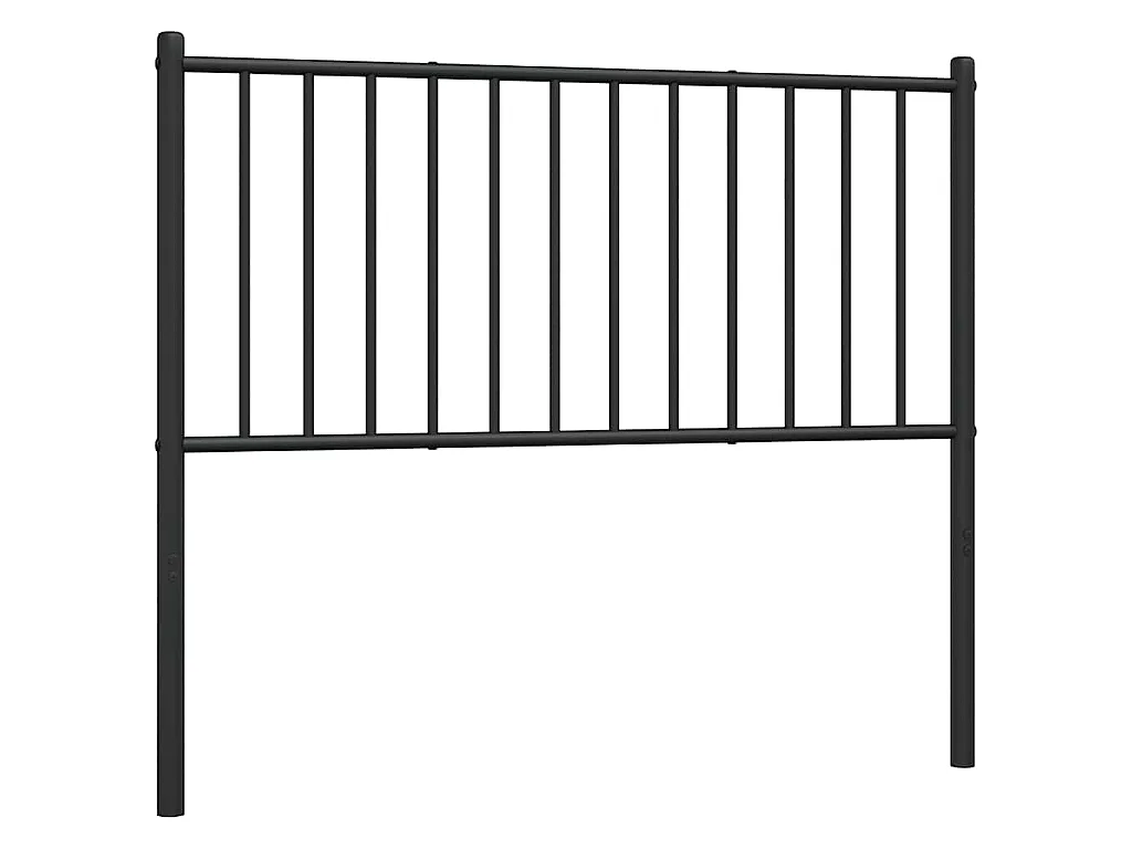 Tête de lit de remplacement métal noir 100 cm