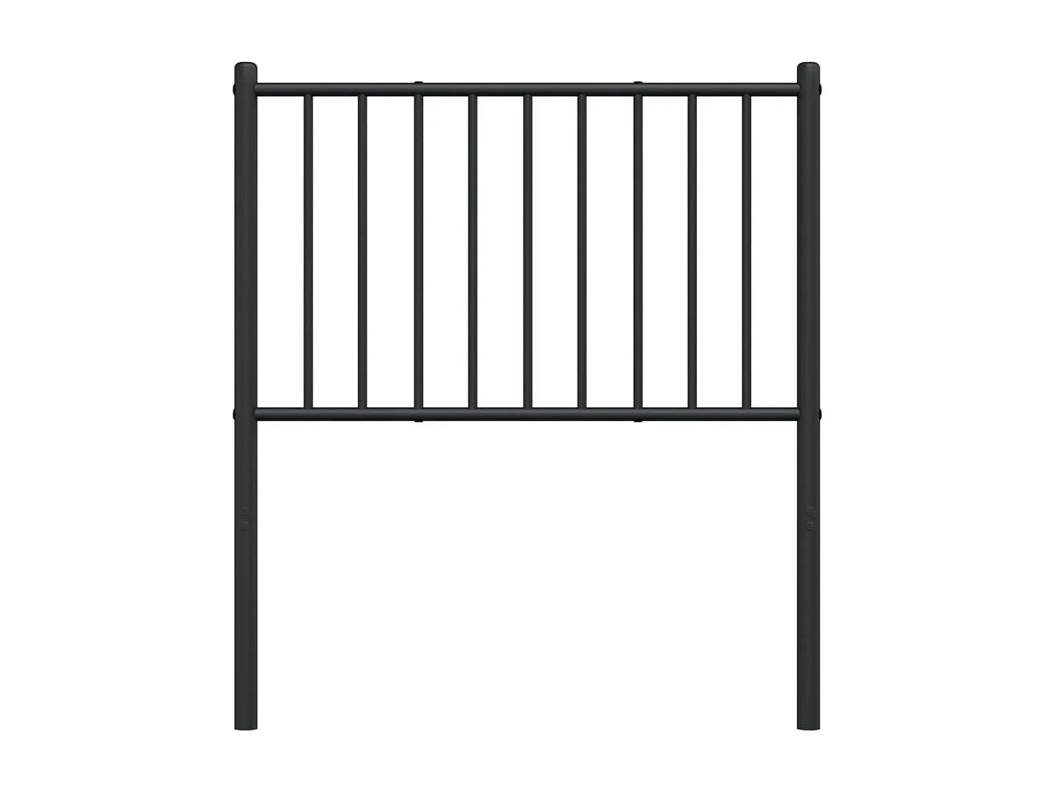 Cabeceira de cama 80 cm metal preto