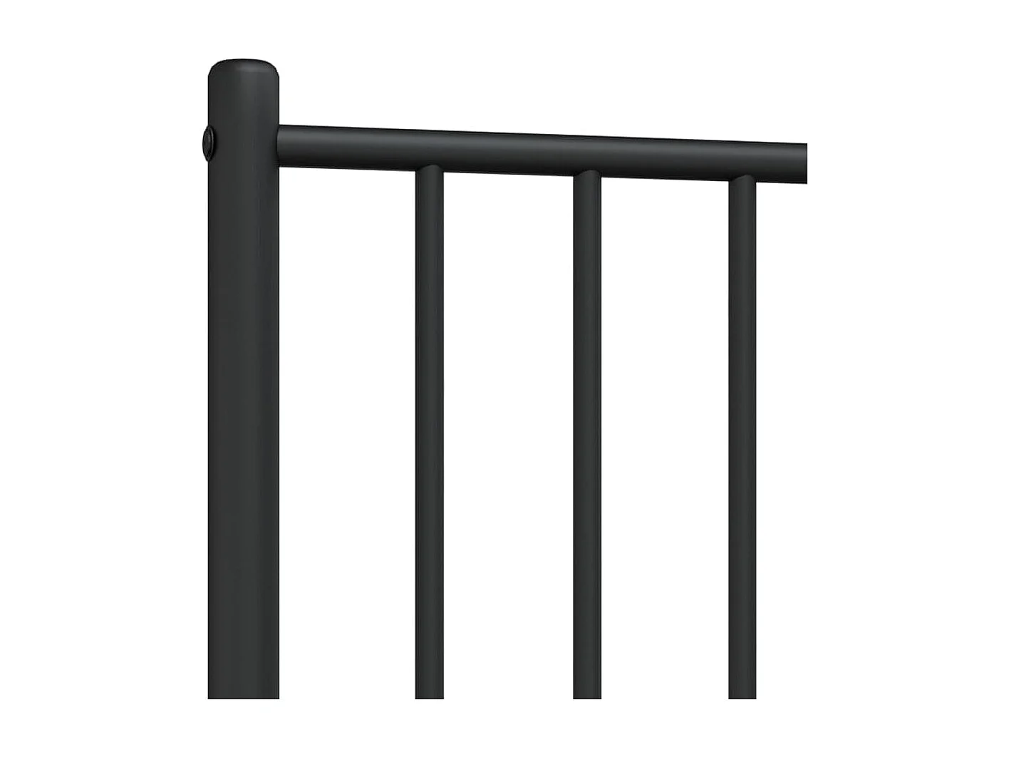 Cabeceira de cama 80 cm metal preto