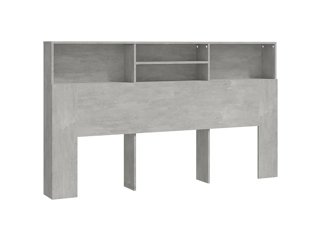 Hoofdbordkast 180x19x103,5 cm betongrijs
