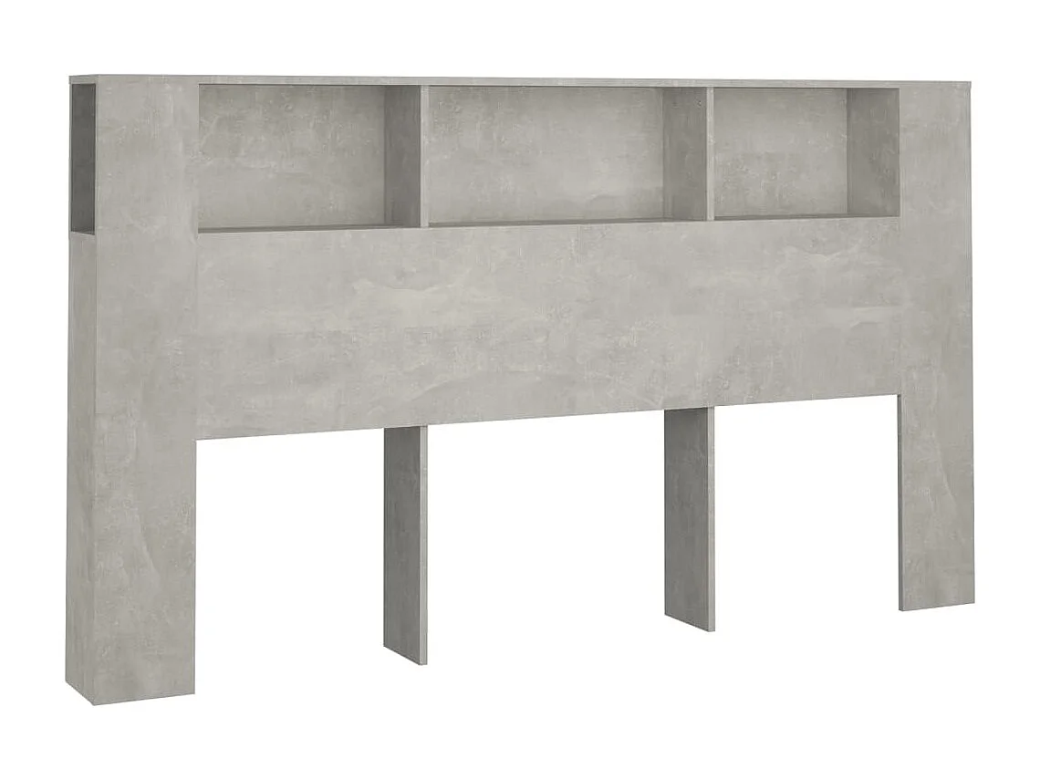 Hoofdbordkast 180x18,5x104,5 cm betongrijs