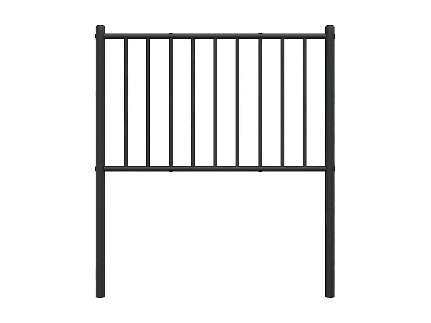 Testiera di Ricambio in Metallo Nero 75 cm