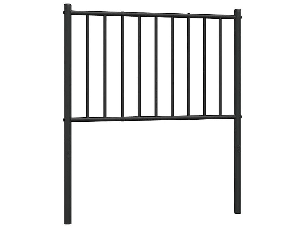 Tête de lit de remplacement métal noir 75 cm
