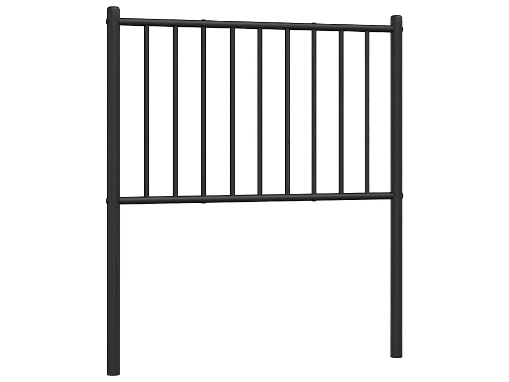 Tête de lit de remplacement métal noir 75 cm