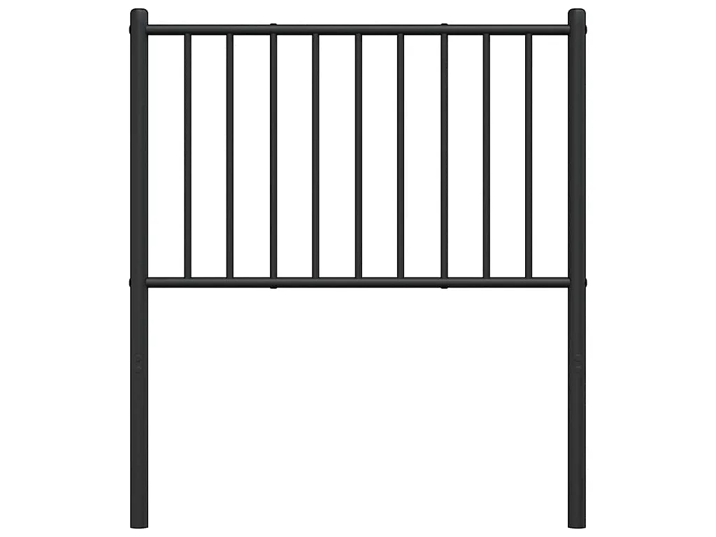 Tête de lit de remplacement métal noir 75 cm