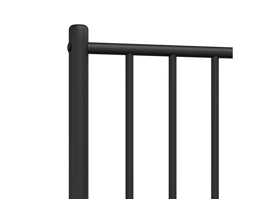 Tête de lit de remplacement métal noir 75 cm