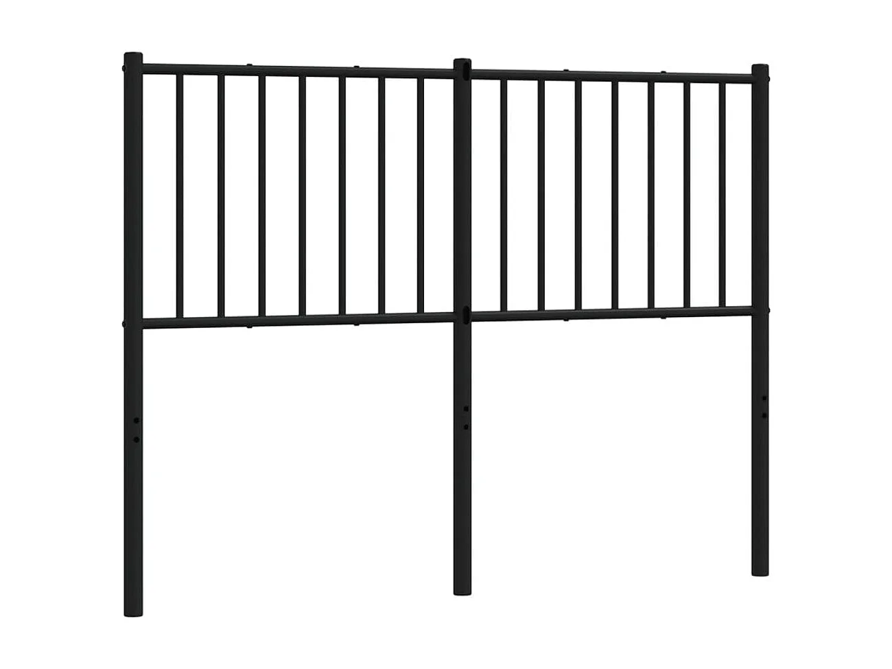 Tête de lit de remplacement métal noir 120 cm